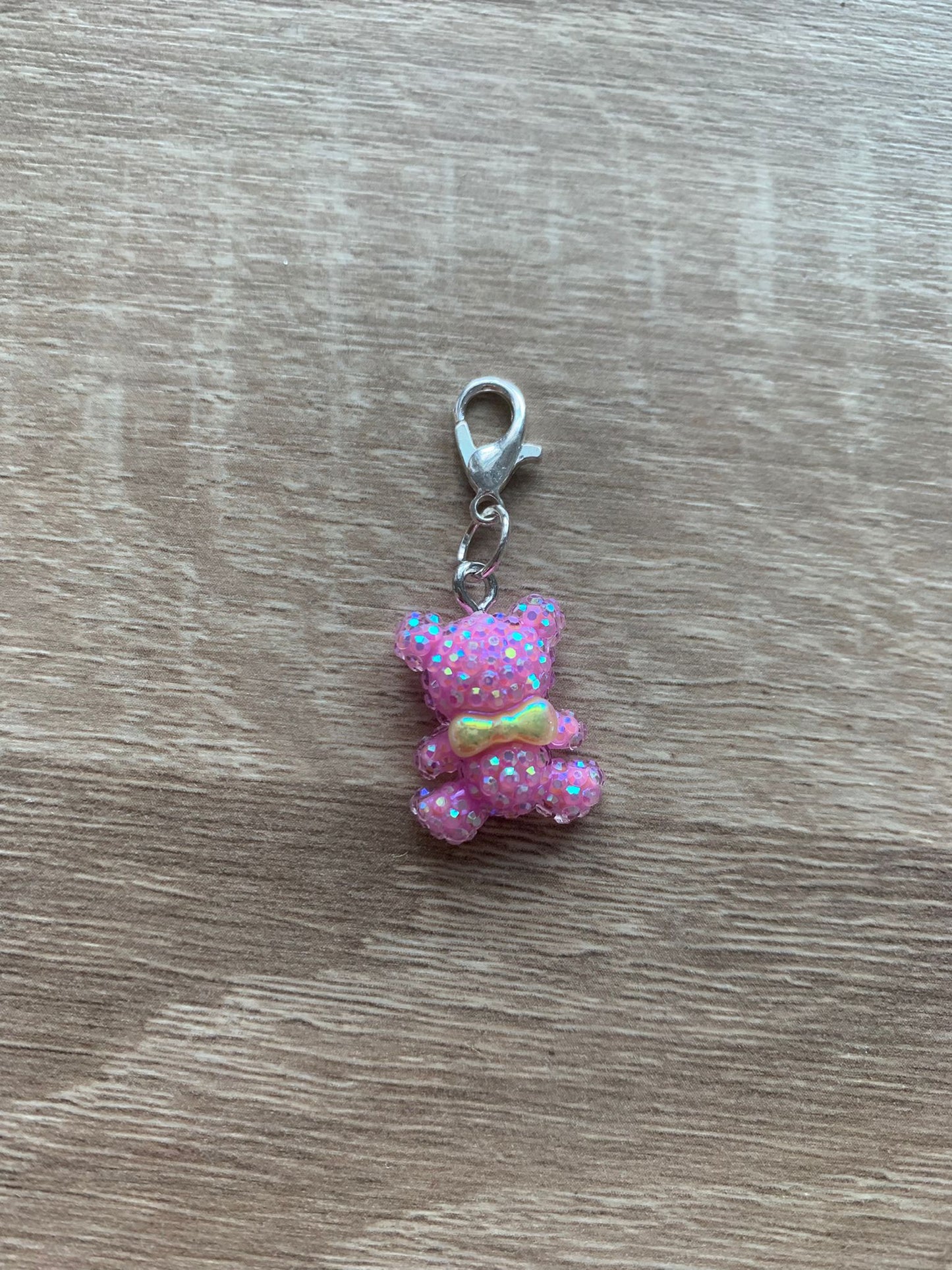 Fortschrittsmarker, Bär, rosa, glitzer