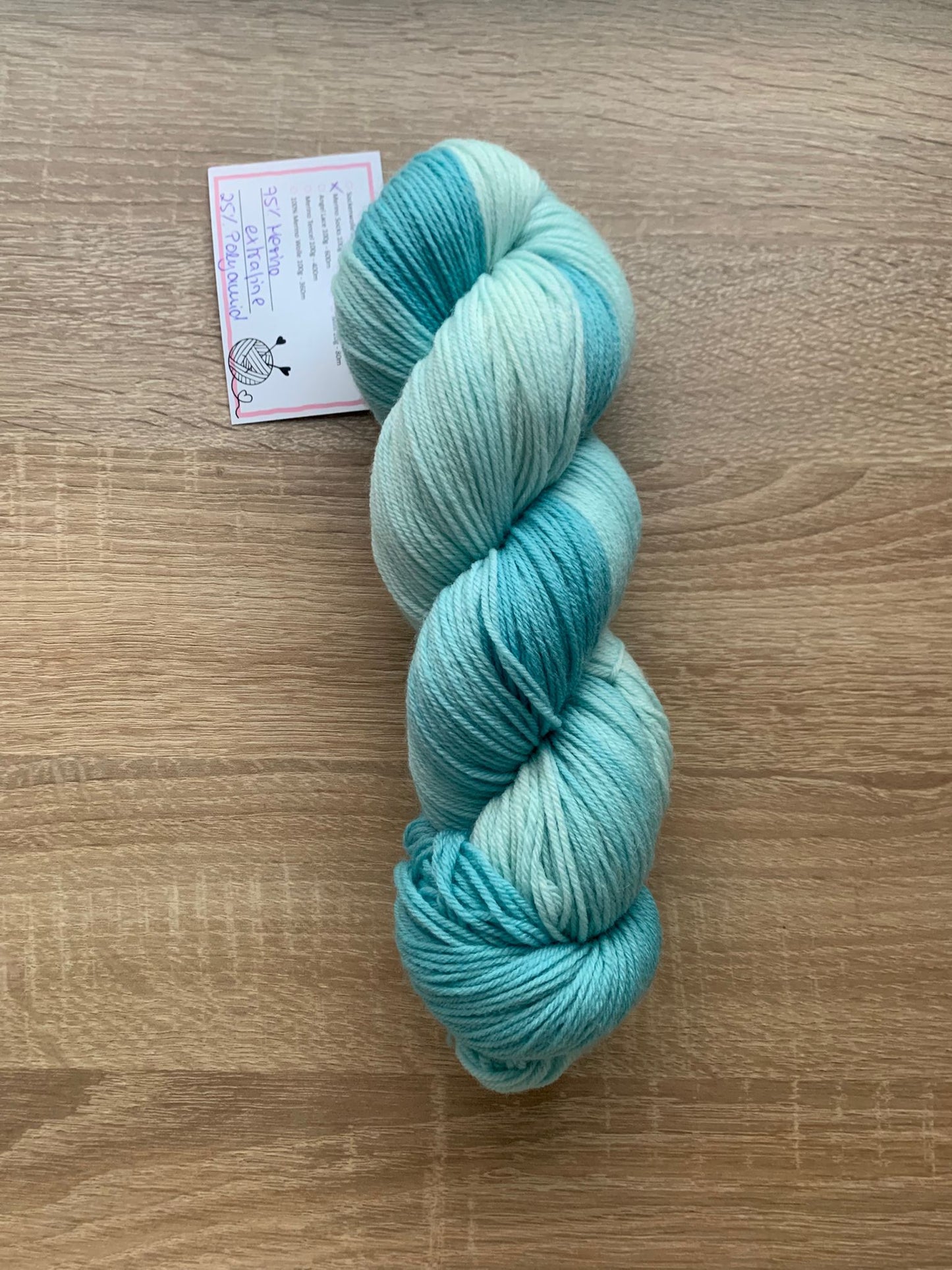Merino extrafein, handgefärbt, Farbverlauf