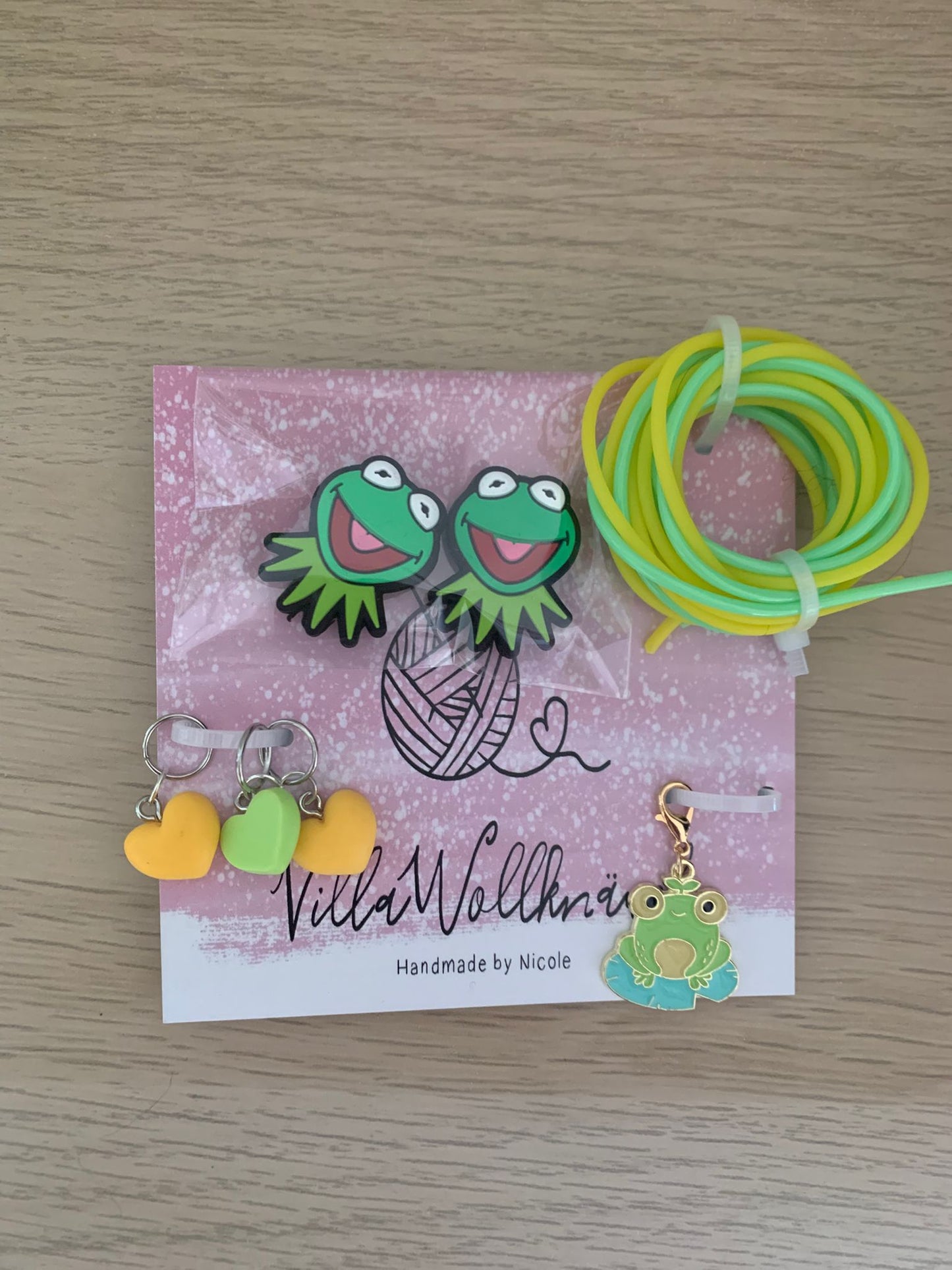 Zubehörset Frosch, Handarbeit, Geschenkset