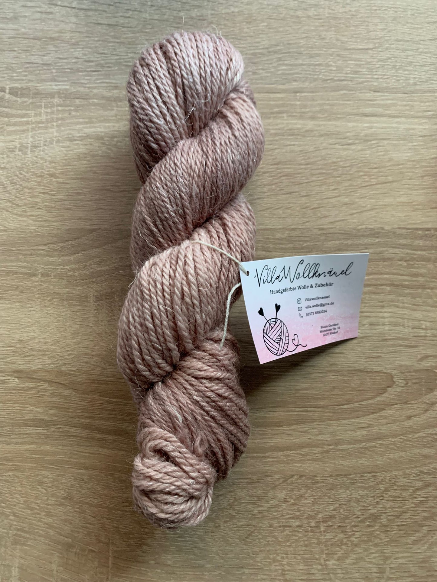 Alpaka, Hanf, Schurwolle, braun