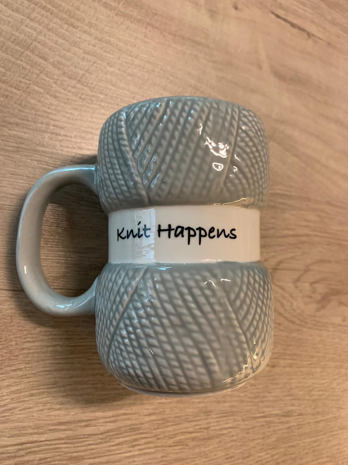 Tasse, Stricken, Knit Happens, Zubehör, Kaffee, Tee