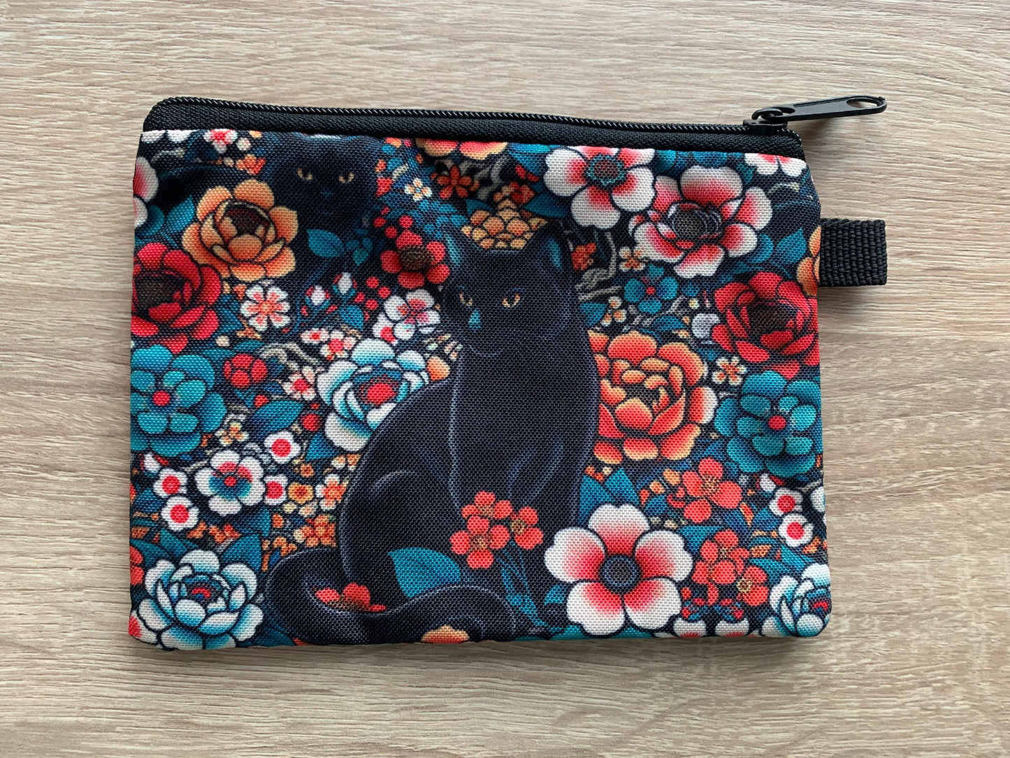 Zubehör Tasche, Katze schwarz, Handarbeit