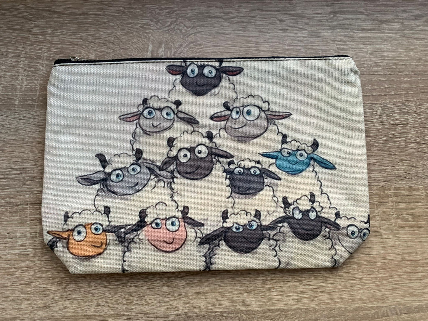 Tasche für Sockenprojekt, Zubehör, Schafmotiv