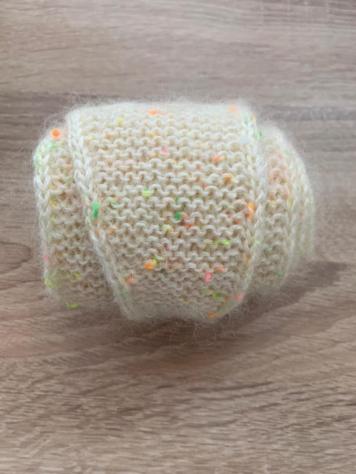 Mohair, Handarbeit, Beilaufgarn, natur