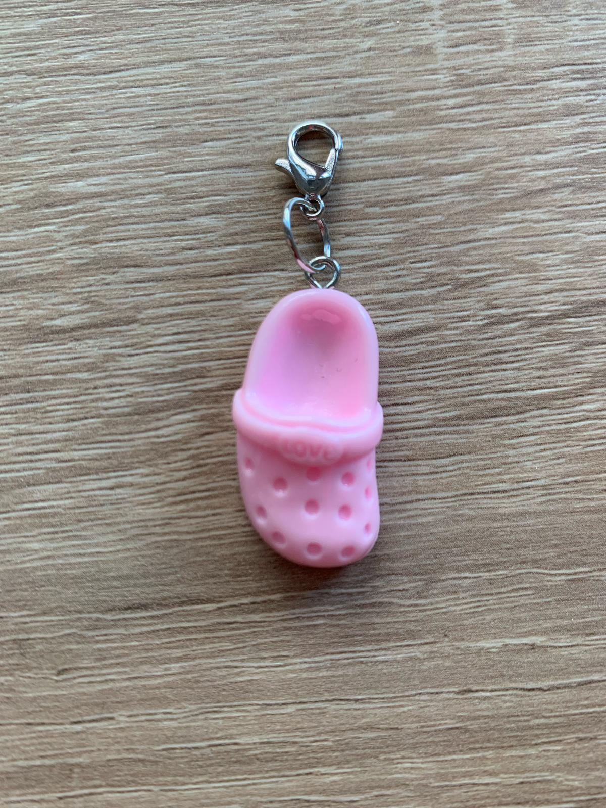 Fortschrittsmarker, Schuh rosa, Handarbeit