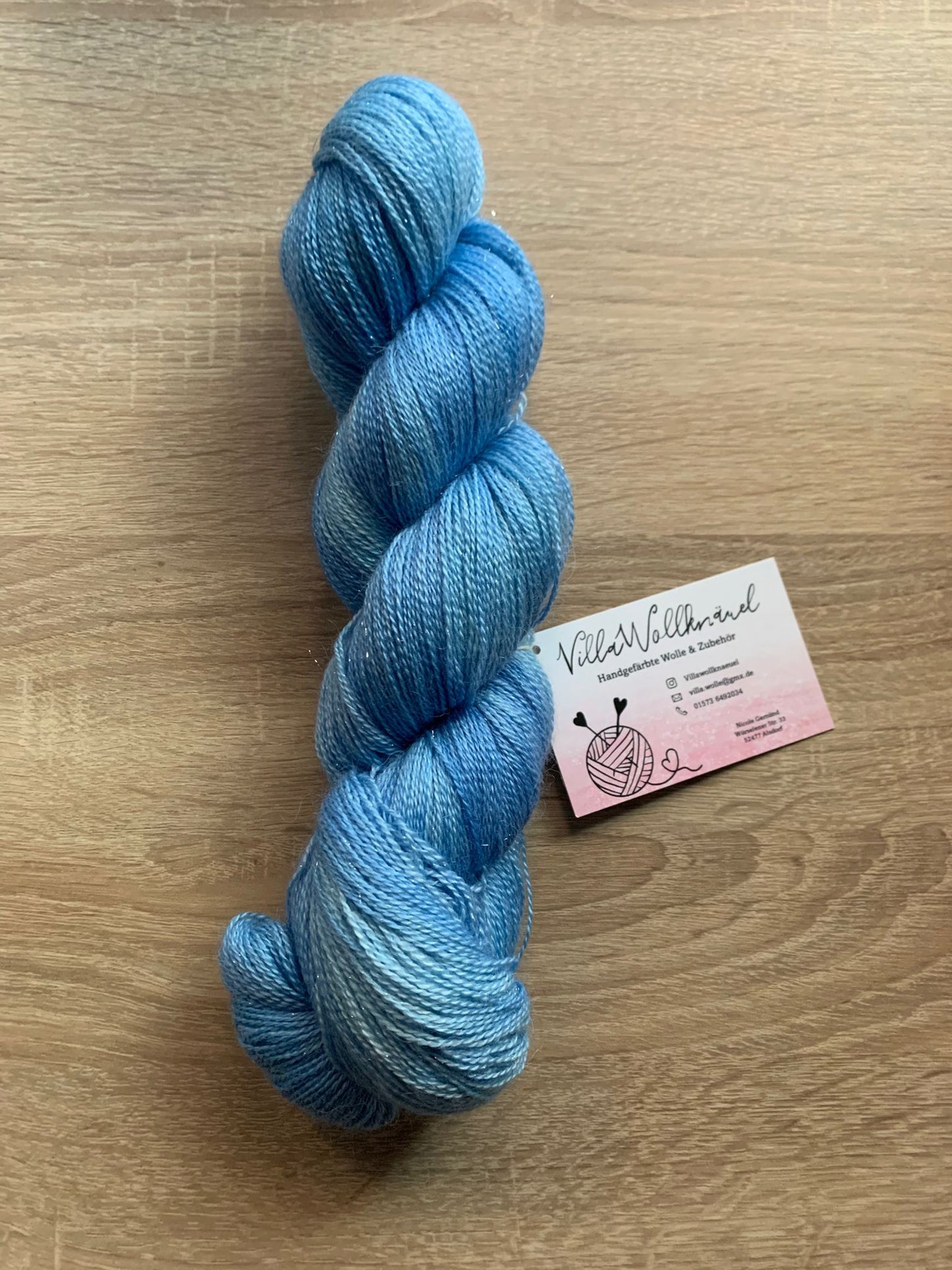 Lacegarn, blau, Baby Alpaka