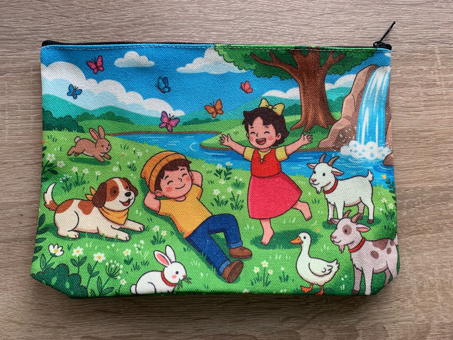 Tasche für Sockenprojekt, Zubehör, Comic