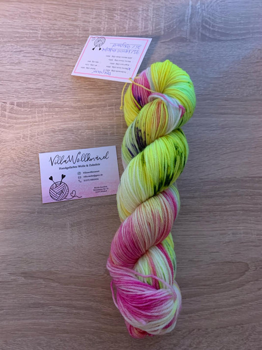 Potpourri, handgefärbte Wolle, Merino extrafein