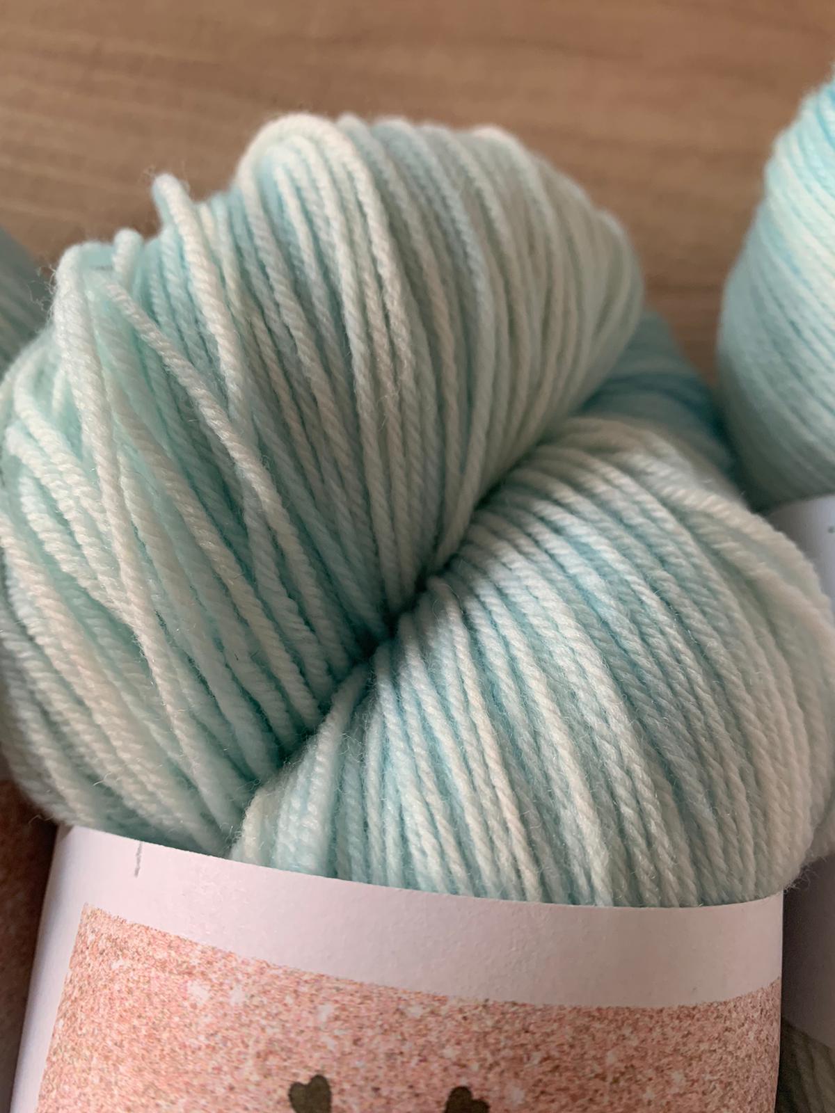 Merino High Twist, handgefärbt, Atelier Zitron, Blauer Himmel