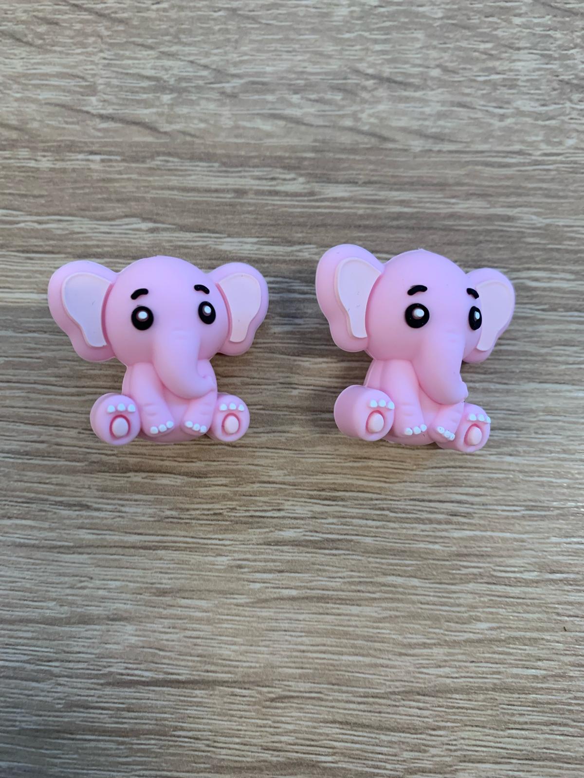 Maschenstopper, Nadelschoner, Elefant rosa, Zubehör