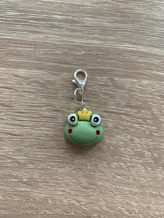 Fortschrittsmarker, Frosch, grün, Handarbeit