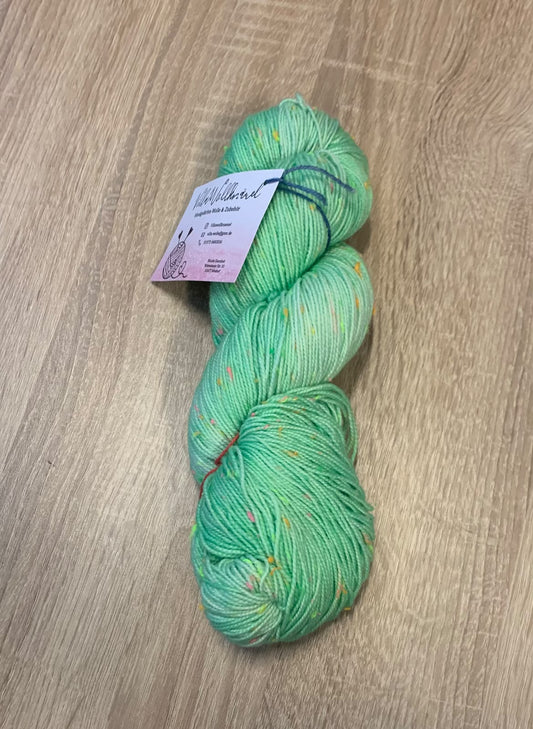 Neon Neps, Handgefärbte Wolle