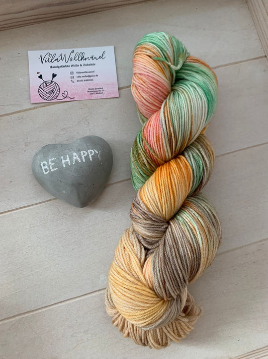 Herbstimpressionen, handgefärbt, Merino extrafine