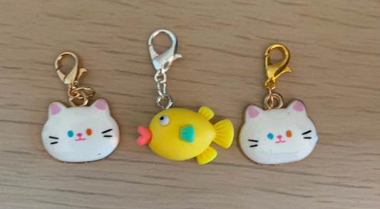Fortschrittsmarker, Katze, Fisch