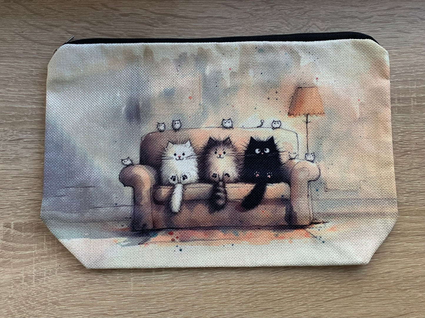 Projekttasche Katzen, Sockentasche, Zubehör