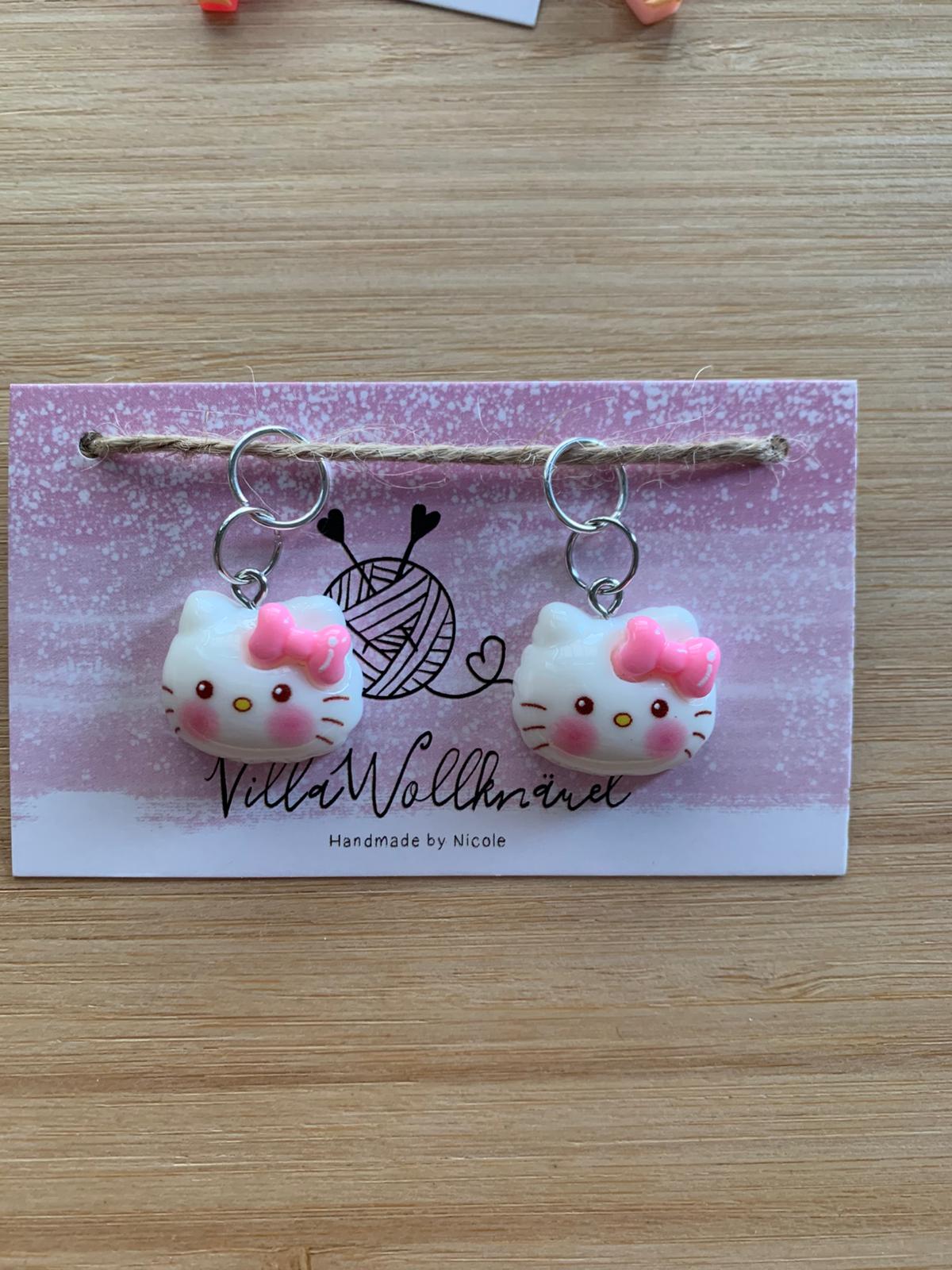 Maschenmarkierer Katzen, Handarbeit