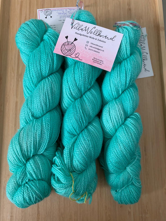 Angel Lace, Baby Alpaka, handgefärbt, grün