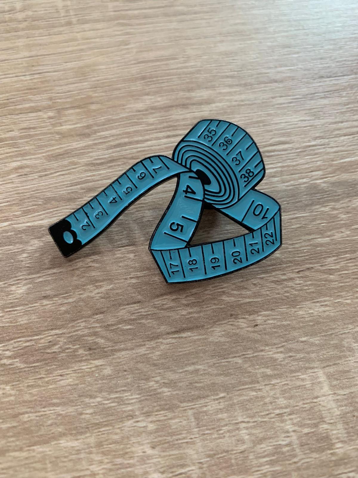 Maßband, blau, Pin, Handarbeiten, Zubehör