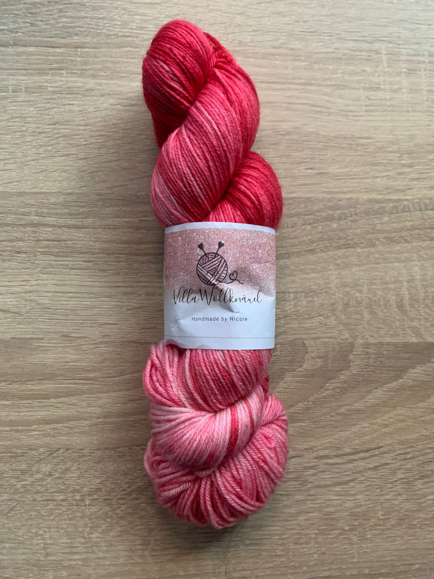 Merinowolle, rot, Luxusgarn