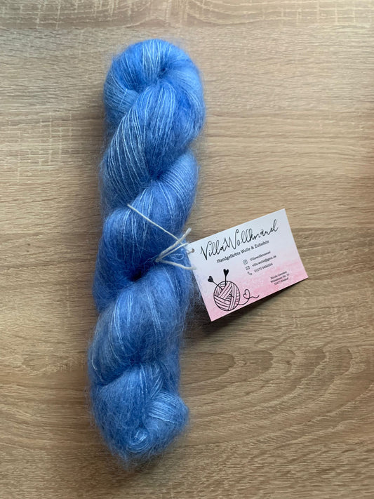 Kid Mohair, Seide, blau