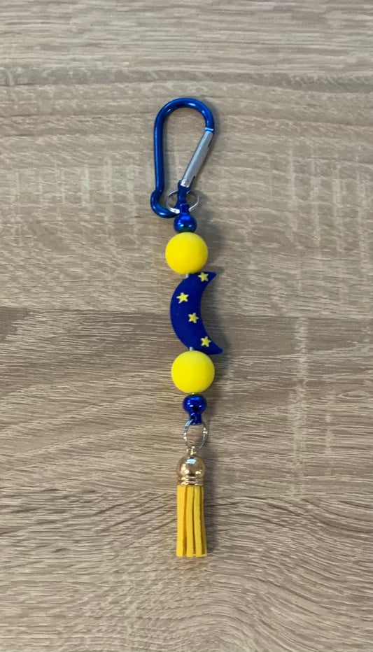 Schlüsselanhänger Mond, Handarbeit