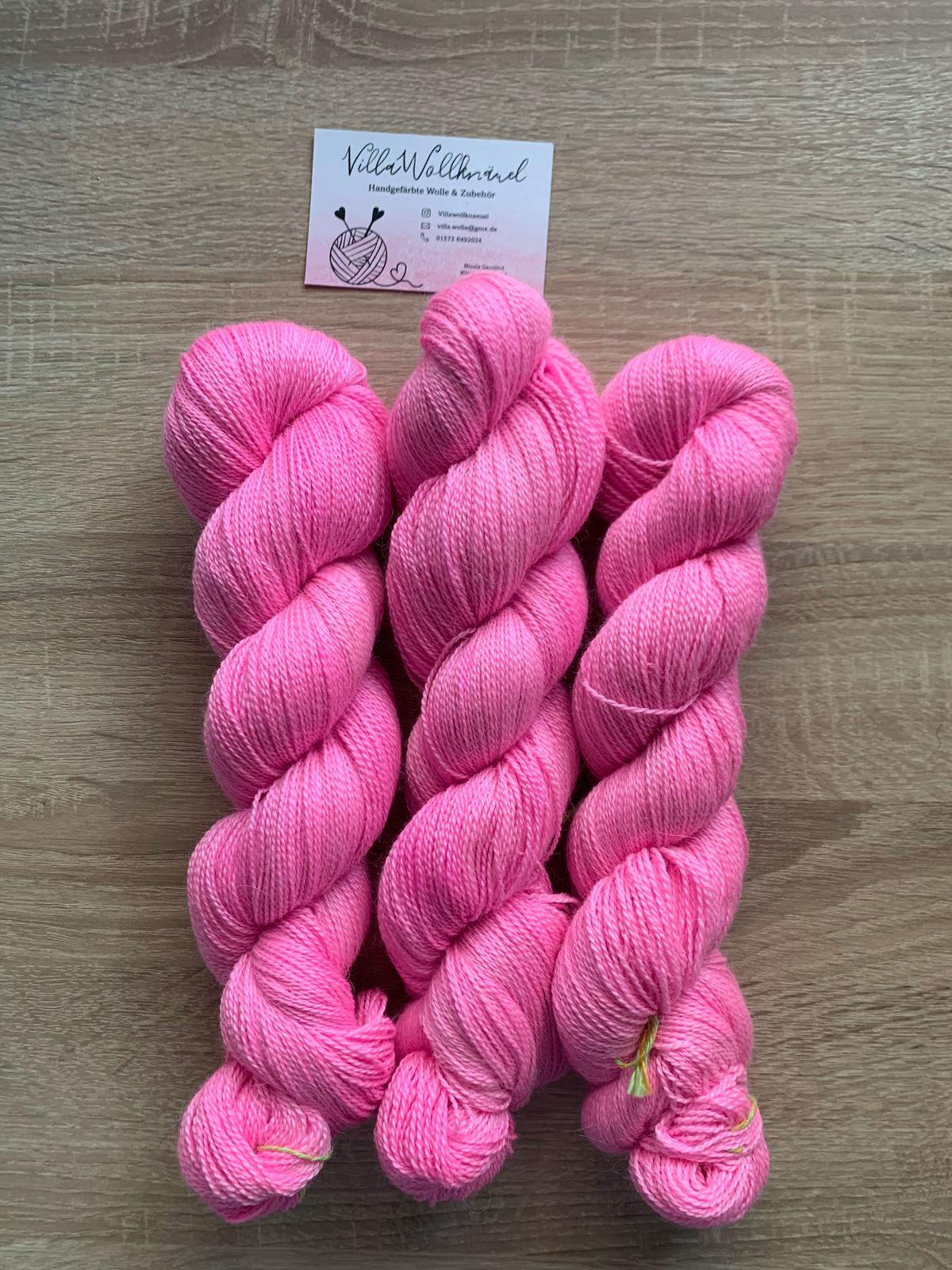 Angel Lace, Hot pink, handgefärbt