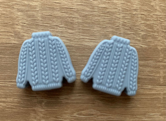 Maschenstopper, Pullover, blau
