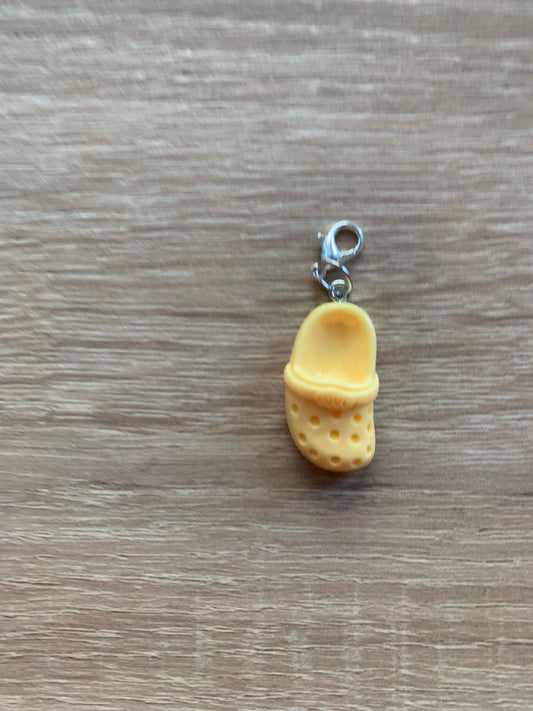 Fortschrittsmarker, Handarbeit, Schuh gelb