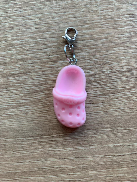 Fortschrittsmarker, Schuh rosa, Handarbeit