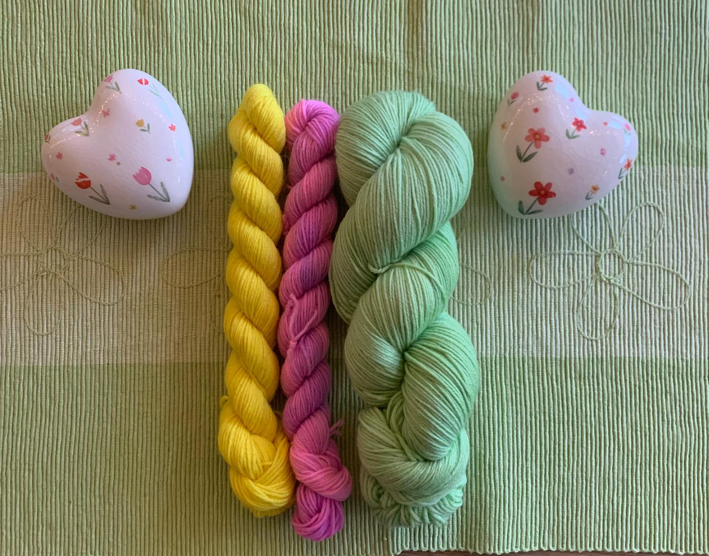 Sock-Set Frühling, handgefärbt