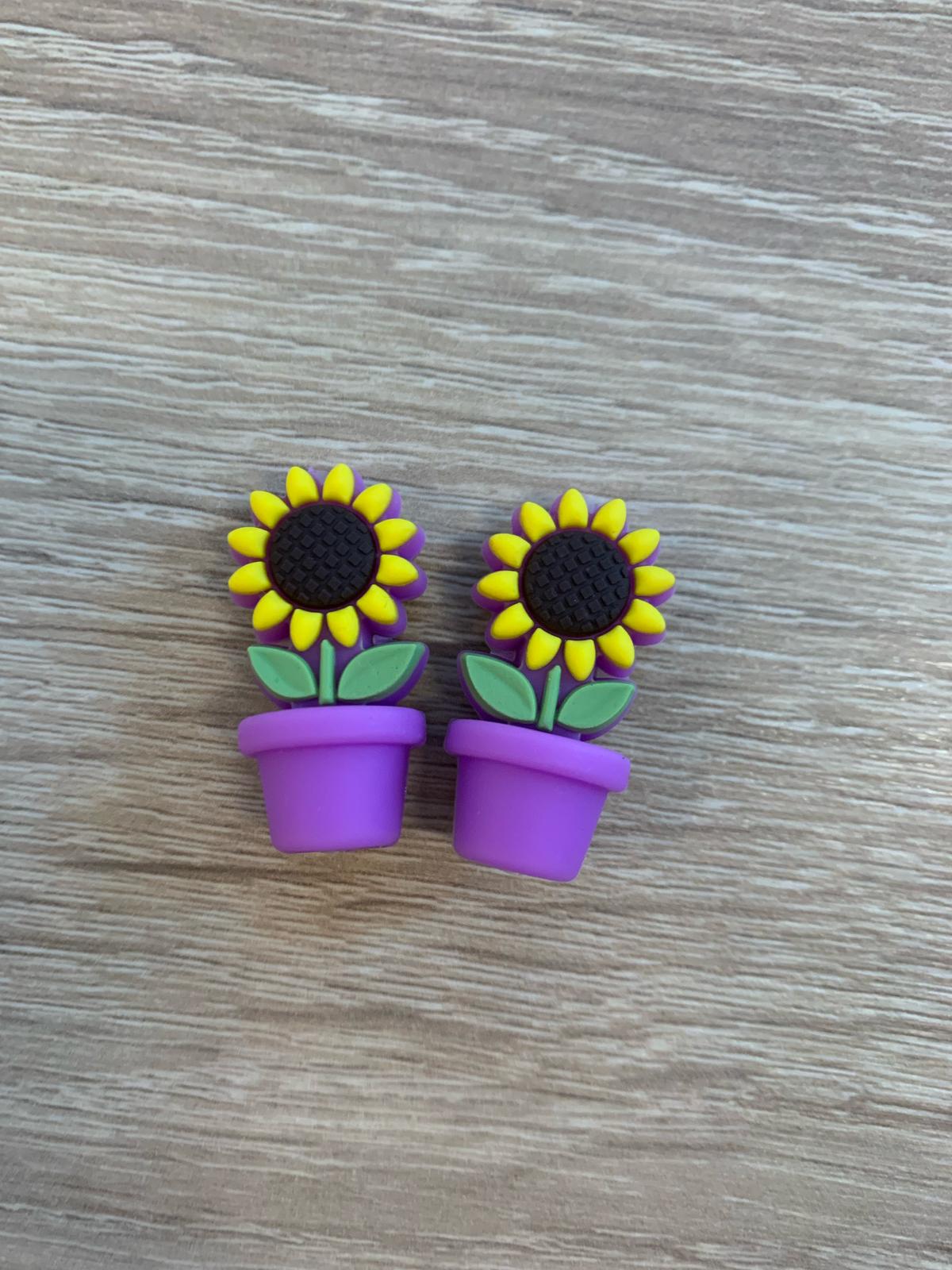 Maschenstopper, Sonnenblume, Zubehör , Handarbeit