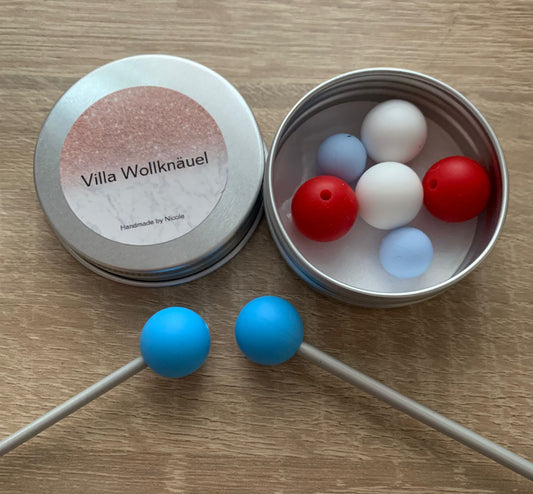 Maschenstopper rund in Dose, Zubehör