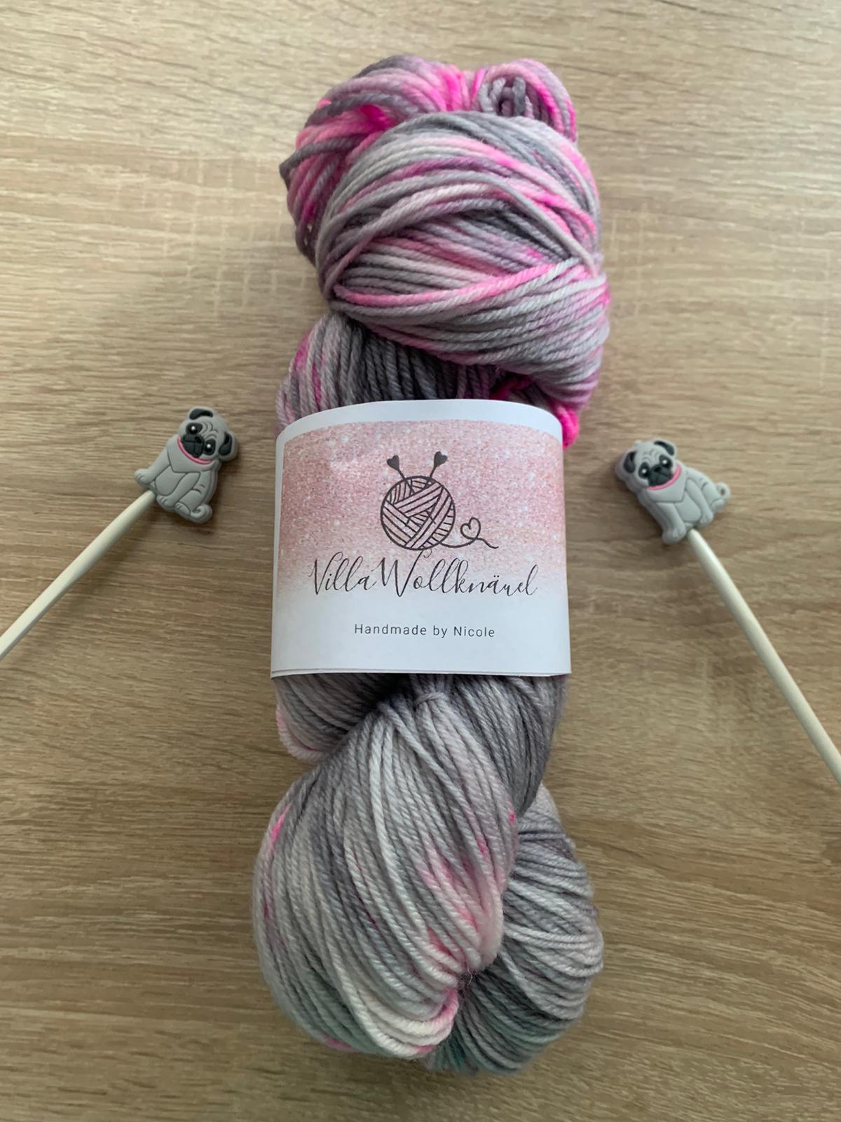 Merino extrafine, Sockenwolle, Handgefärbt, handarbeit