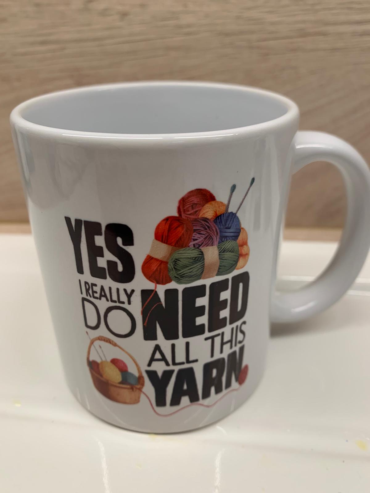Tasse, Keramik, Strickerin, Zubehör, need yarn, Kaffeetasse
