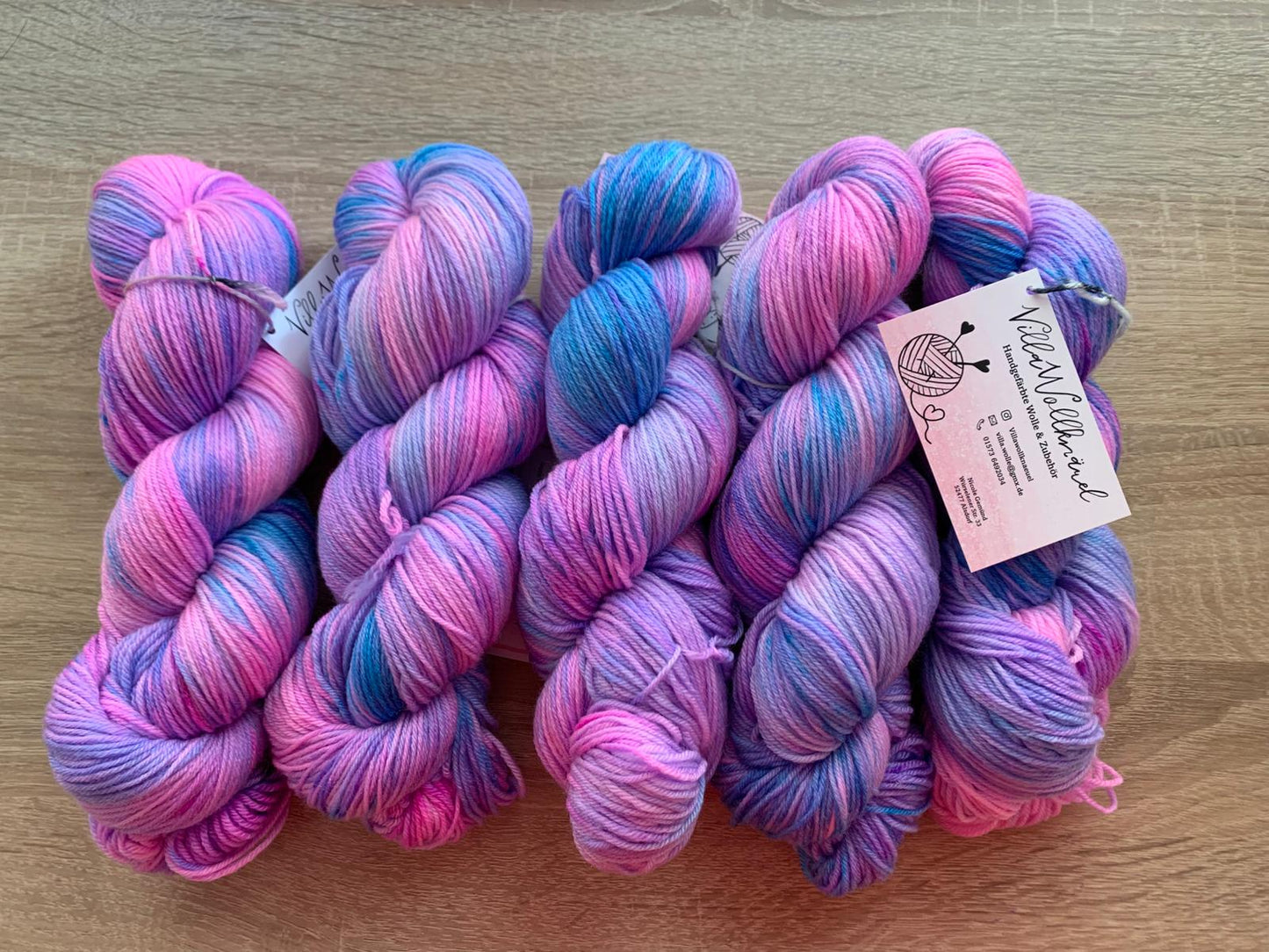 Plastikfreie Wolle, Lyocell, Tencel, lila