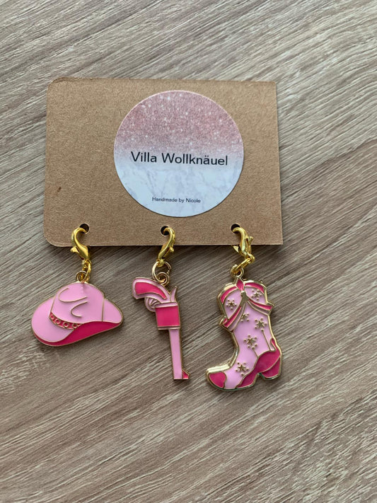 Fortschrittsmarker, Western, rosa, Handarbeit